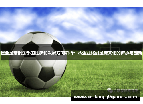 建业足球俱乐部的性质和发展方向解析：从企业化到足球文化的传承与创新